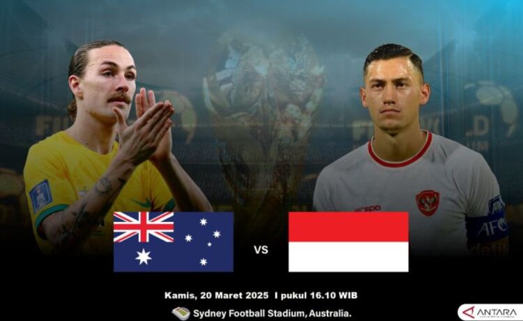 Tanah Air vs Australia ditayangkan di dalam area ini